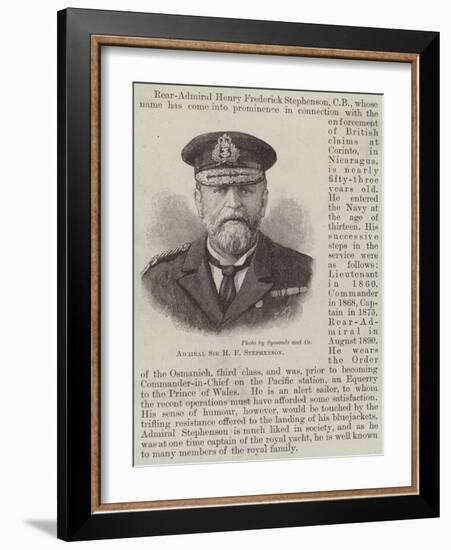 Admiral Sir H F Stephenson-null-Framed Giclee Print