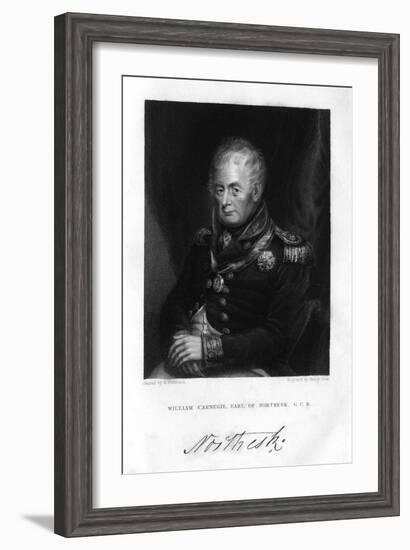 Admiral William Carnegie (1756-183), 7th Earl of Northesk, 1837-Henry Cook-Framed Giclee Print