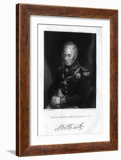 Admiral William Carnegie (1756-183), 7th Earl of Northesk, 1837-Henry Cook-Framed Giclee Print