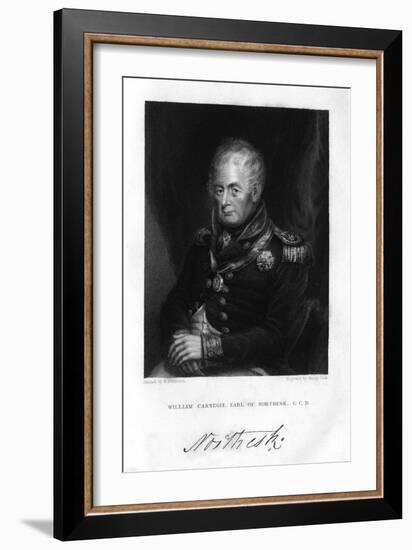 Admiral William Carnegie (1756-183), 7th Earl of Northesk, 1837-Henry Cook-Framed Giclee Print