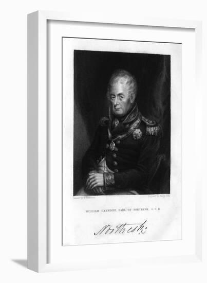 Admiral William Carnegie (1756-183), 7th Earl of Northesk, 1837-Henry Cook-Framed Giclee Print