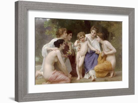 Admiration-William Adolphe Bouguereau-Framed Art Print