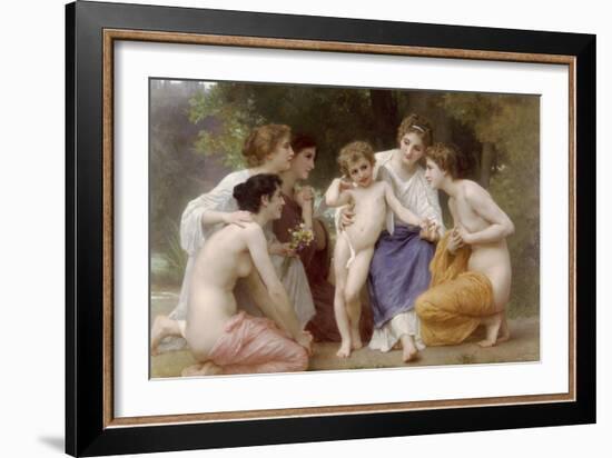 Admiration-William Adolphe Bouguereau-Framed Art Print