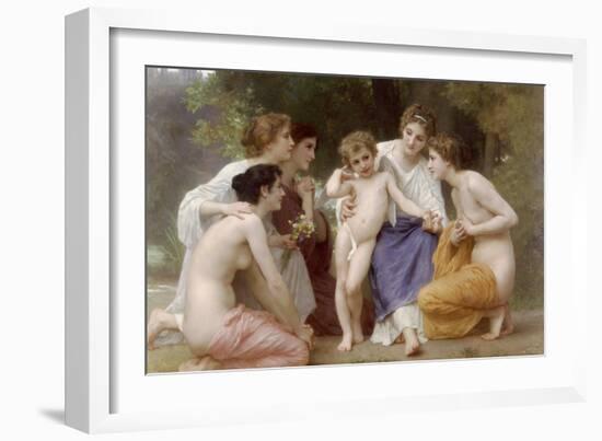 Admiration-William Adolphe Bouguereau-Framed Art Print