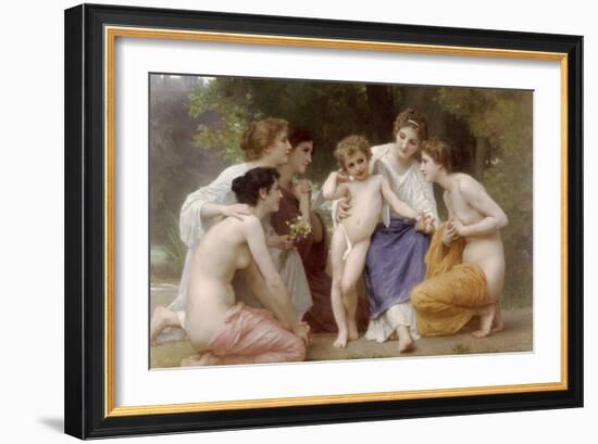 Admiration-William Adolphe Bouguereau-Framed Art Print