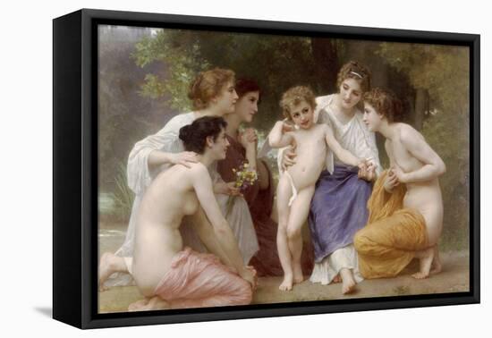 Admiration-William Adolphe Bouguereau-Framed Stretched Canvas