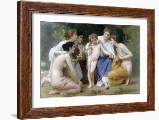 Admiration-William Adolphe Bouguereau-Framed Art Print