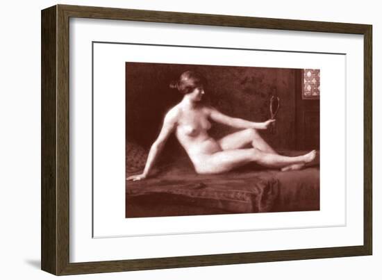 Admiring Herself-null-Framed Art Print