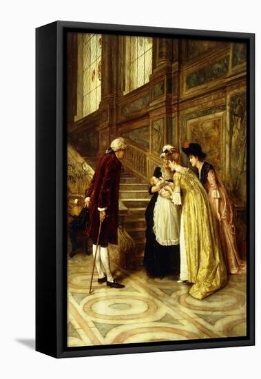 Admiring the Baby-George Goodwin Kilburne-Framed Premier Image Canvas