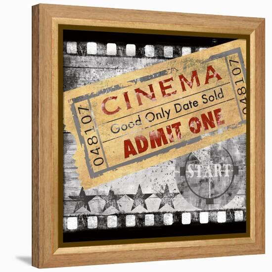 Admit One-Conrad Knutsen-Framed Stretched Canvas