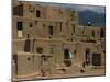 Adobe Buildings of Taos Pueblo, Dating from 1450, UNESCO World Heritage Site, New Mexico, USA-Woolfitt Adam-Mounted Photographic Print