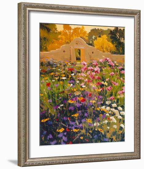 Adobe Compound Garden-William Hook-Framed Art Print