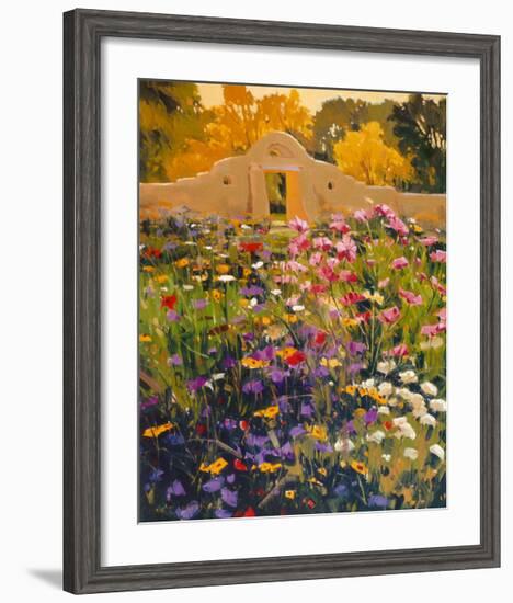 Adobe Compound Garden-William Hook-Framed Art Print