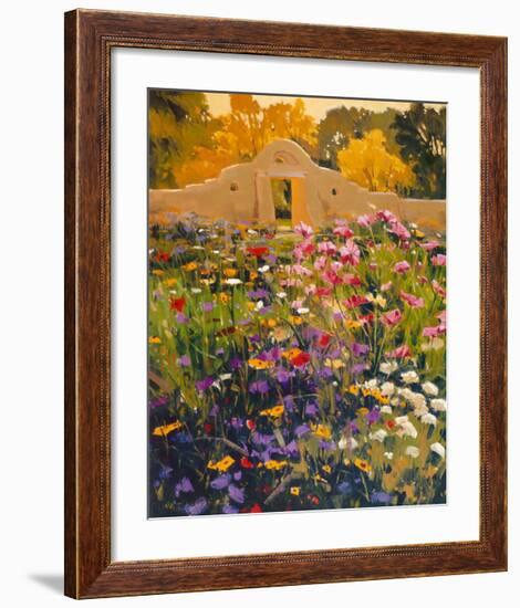 Adobe Compound Garden-William Hook-Framed Art Print