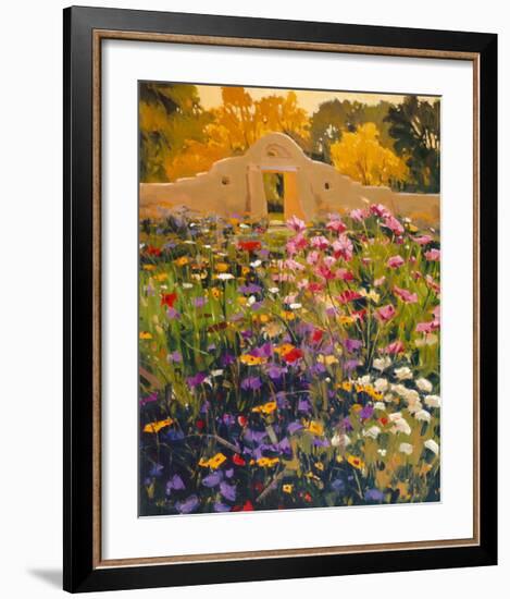 Adobe Compound Garden-William Hook-Framed Art Print