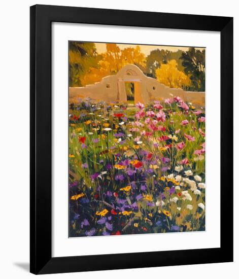 Adobe Compound Garden-William Hook-Framed Art Print