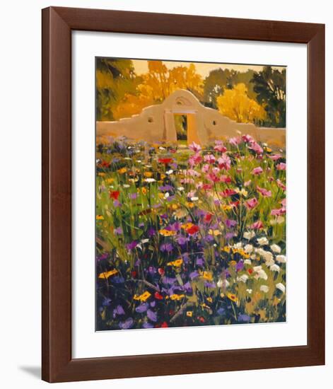 Adobe Compound Garden-William Hook-Framed Art Print