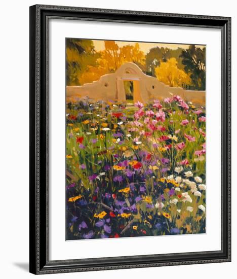 Adobe Compound Garden-William Hook-Framed Art Print