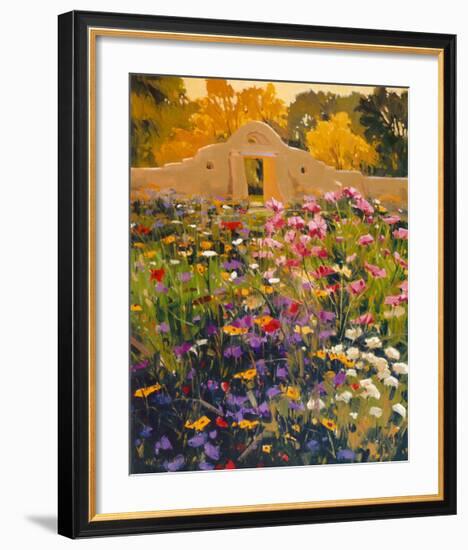 Adobe Compound Garden-William Hook-Framed Art Print