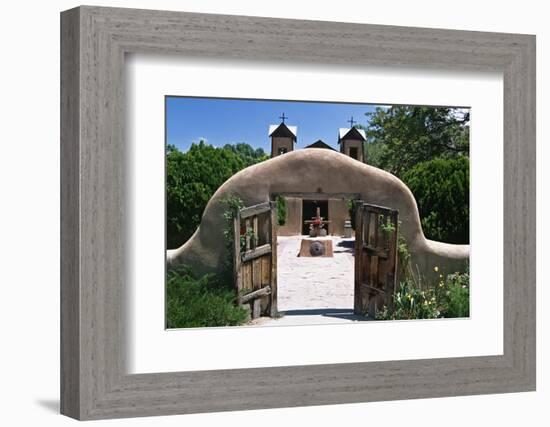 Adobe Gates El Santuario de Chimayo New Mexico-George Oze-Framed Photographic Print