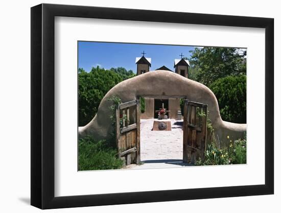 Adobe Gates El Santuario de Chimayo New Mexico-George Oze-Framed Photographic Print