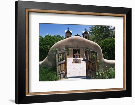 Adobe Gates El Santuario de Chimayo New Mexico-George Oze-Framed Photographic Print
