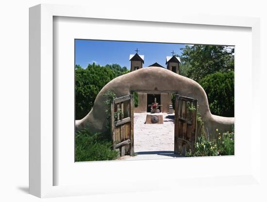 Adobe Gates El Santuario de Chimayo New Mexico-George Oze-Framed Photographic Print