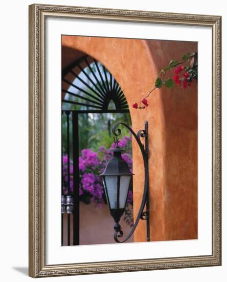 Adobe House Entry, Puerto Vallarta, Mexico-John & Lisa Merrill-Framed Photographic Print