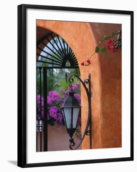 Adobe House Entry, Puerto Vallarta, Mexico-John & Lisa Merrill-Framed Photographic Print