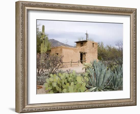 Adobe Mission, De Grazia Gallery in Sun, Tucson, Arizona, United States of America, North America-Richard Cummins-Framed Photographic Print