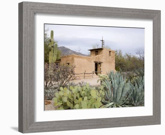 Adobe Mission, De Grazia Gallery in Sun, Tucson, Arizona, United States of America, North America-Richard Cummins-Framed Photographic Print