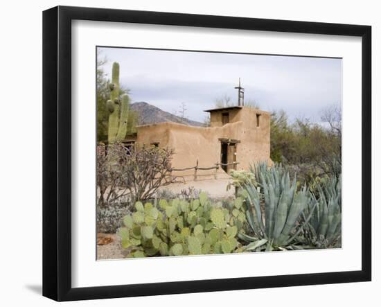 Adobe Mission, De Grazia Gallery in Sun, Tucson, Arizona, United States of America, North America-Richard Cummins-Framed Photographic Print