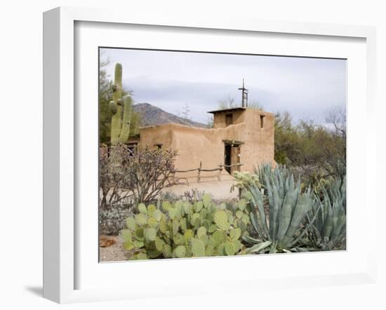 Adobe Mission, De Grazia Gallery in Sun, Tucson, Arizona, United States of America, North America-Richard Cummins-Framed Photographic Print