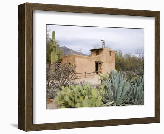 Adobe Mission, De Grazia Gallery in Sun, Tucson, Arizona, United States of America, North America-Richard Cummins-Framed Photographic Print