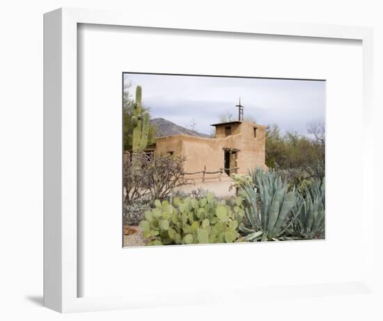 Adobe Mission, De Grazia Gallery in Sun, Tucson, Arizona, United States of America, North America-Richard Cummins-Framed Photographic Print