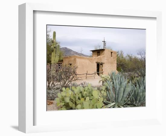 Adobe Mission, De Grazia Gallery in Sun, Tucson, Arizona, United States of America, North America-Richard Cummins-Framed Photographic Print