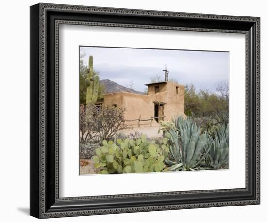 Adobe Mission, De Grazia Gallery in Sun, Tucson, Arizona, United States of America, North America-Richard Cummins-Framed Photographic Print