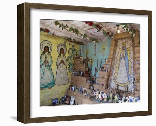 Adobe Mission Interior, De Grazia Gallery in Sun, Tucson, Arizona-Richard Cummins-Framed Photographic Print