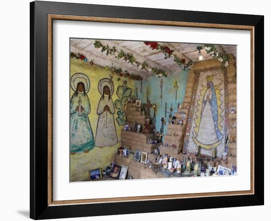 Adobe Mission Interior, De Grazia Gallery in Sun, Tucson, Arizona-Richard Cummins-Framed Photographic Print