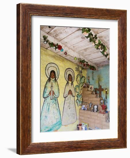 Adobe Mission Interior, De Grazia Gallery in Sun, Tucson, Arizona-Richard Cummins-Framed Photographic Print