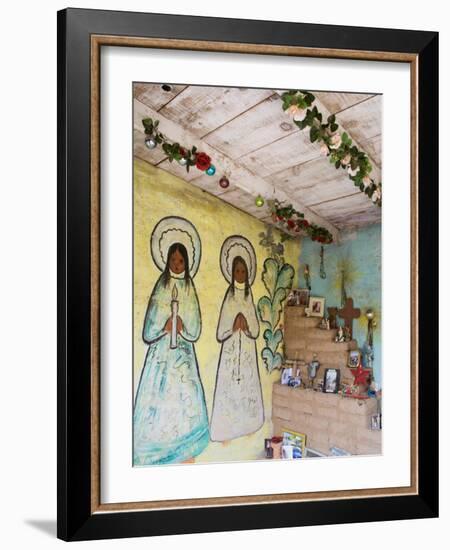 Adobe Mission Interior, De Grazia Gallery in Sun, Tucson, Arizona-Richard Cummins-Framed Photographic Print