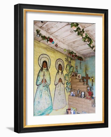 Adobe Mission Interior, De Grazia Gallery in Sun, Tucson, Arizona-Richard Cummins-Framed Photographic Print