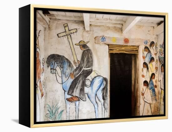 Adobe Mission Interior, De Grazia Gallery in Sun, Tucson, Arizona-Richard Cummins-Framed Premier Image Canvas