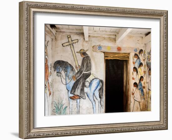 Adobe Mission Interior, De Grazia Gallery in Sun, Tucson, Arizona-Richard Cummins-Framed Photographic Print