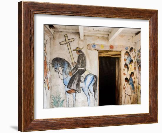 Adobe Mission Interior, De Grazia Gallery in Sun, Tucson, Arizona-Richard Cummins-Framed Photographic Print