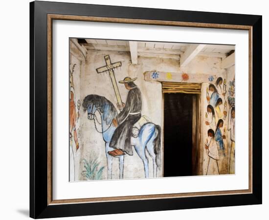 Adobe Mission Interior, De Grazia Gallery in Sun, Tucson, Arizona-Richard Cummins-Framed Photographic Print