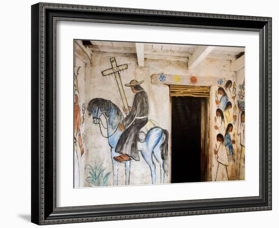 Adobe Mission Interior, De Grazia Gallery in Sun, Tucson, Arizona-Richard Cummins-Framed Photographic Print