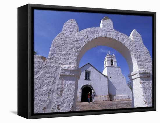 Adobe Walls of La Iglesia de San Pedro de Atacama, San Pedro de Atacama, Chile-Lin Alder-Framed Premier Image Canvas