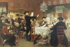 Asking in Marriage-Adolf Alexander Dillens-Mounted Giclee Print