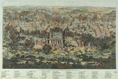 The Jerusalem Map (Vue Générale De Jérusalem Historique Et Modern), Ca 1862-Adolf Eltzner-Framed Giclee Print